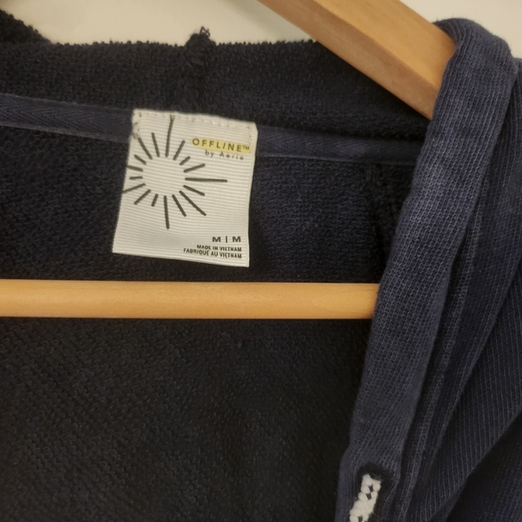 Aerie Cropped Zip Up Hoodie - Picture 2 of 2